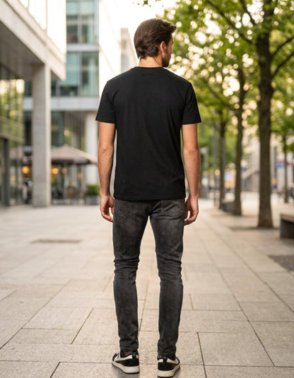 Rise Above Eagle Black T-Shirt (100% Supima Cotton)