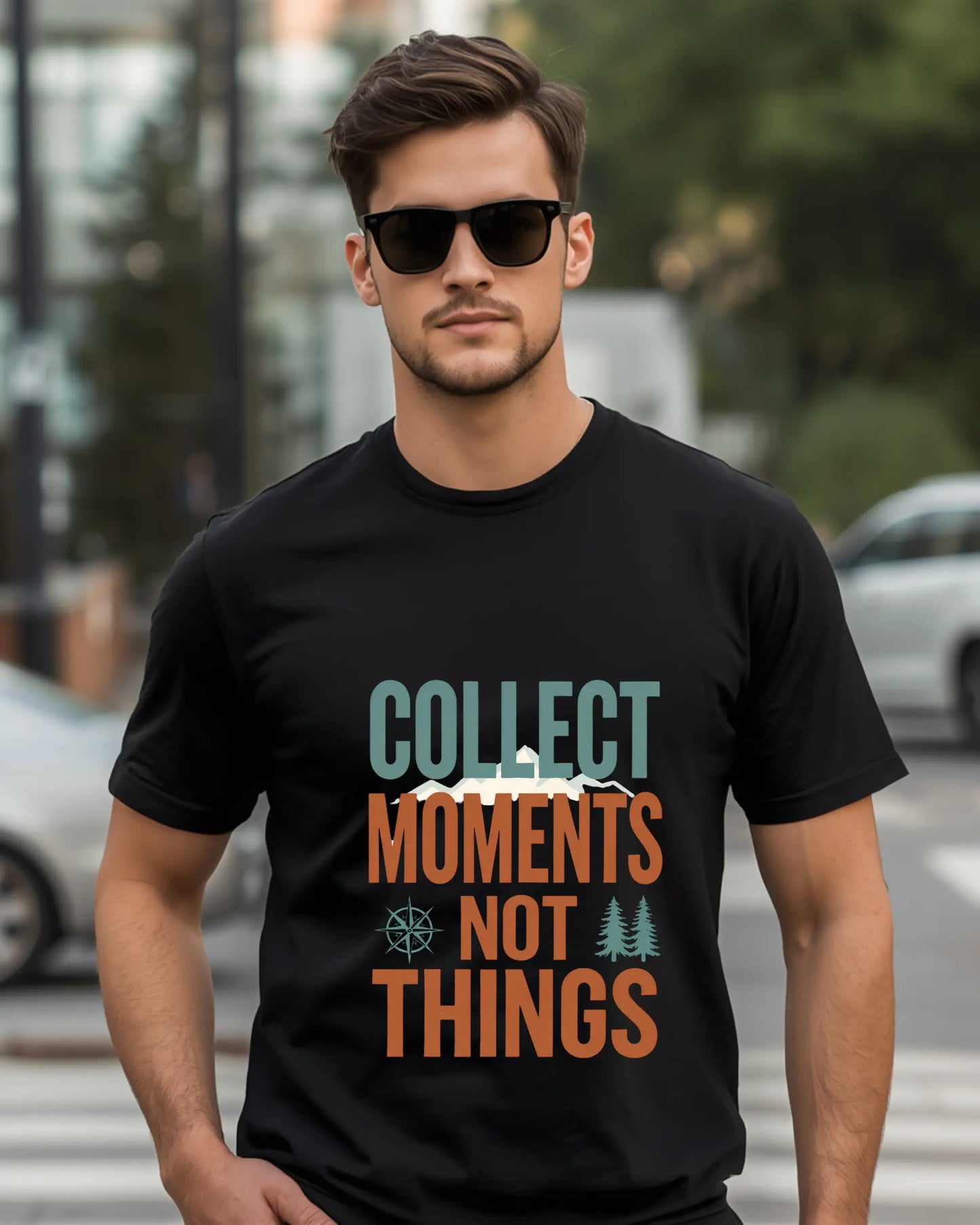 Collect Moments Graphic T-Shirt - Cotton Stretch Tee
