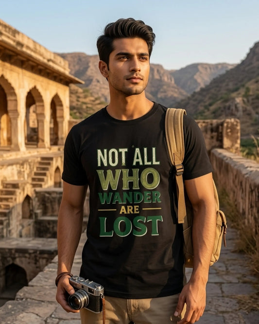 Not All Who Wander Are Lost T-Shirt - 100% Cotton Tee
