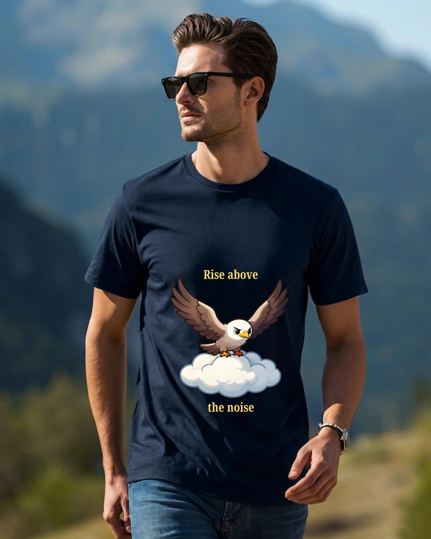 Majestic Eagle Graphic Unisex Stretch T-Shirt
